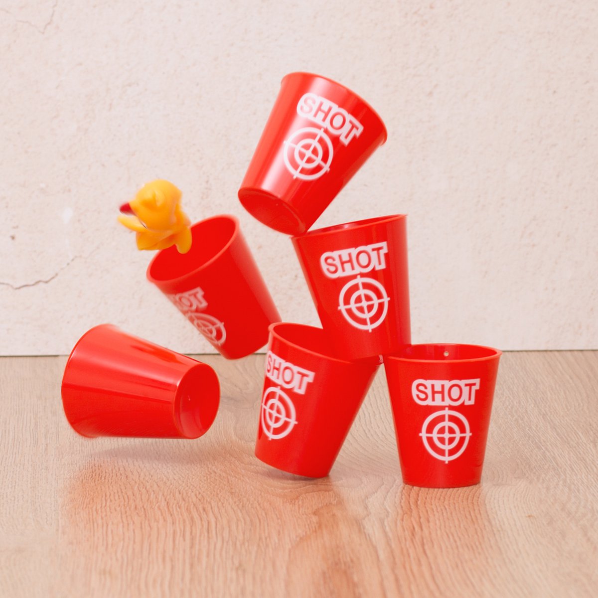 Tafelspel Desktop Flickin Chicken plastic rubber
