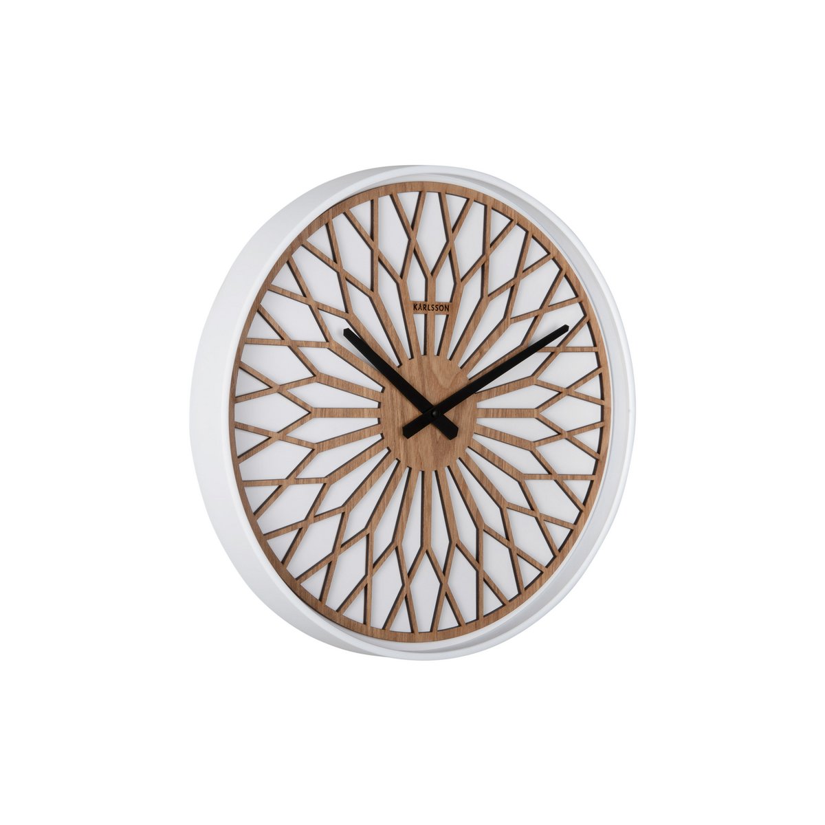 Wandklok Girasol 41 cm wit plastic
