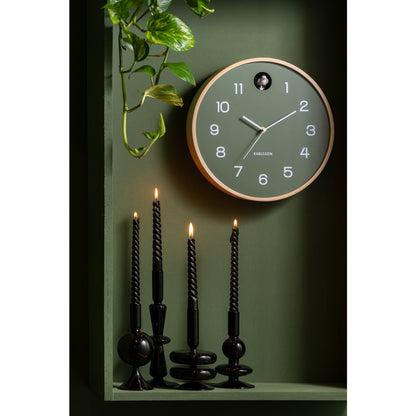 Wandklok hout natuurlijk