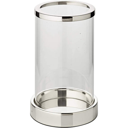 Lantaarn 20 cm diameter 12,5 cm verzilverd
