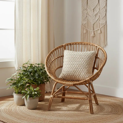Kussenhoes 45x45 cm katoen natuurlijk beige