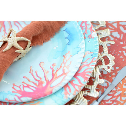 Dessertbord melamine blauw 23x23x2 cm