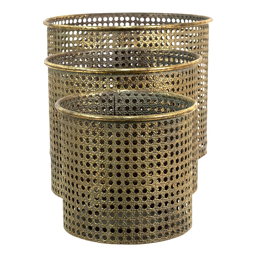 Windlicht metaal koper 2530 g