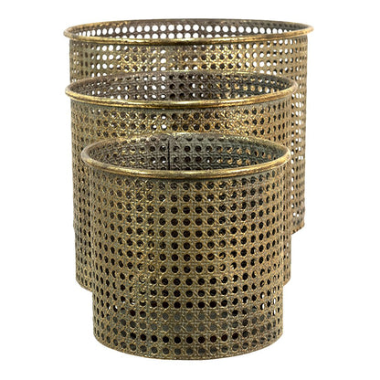Windlicht metaal koper 2530 g