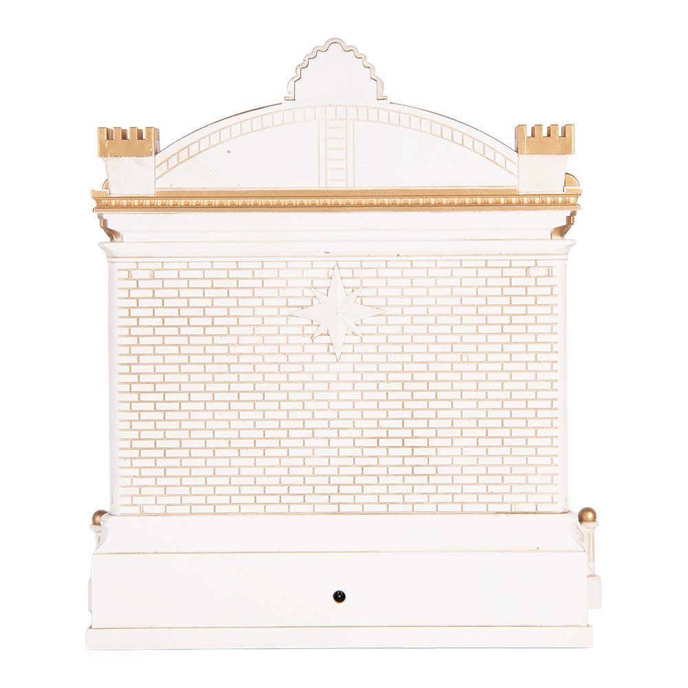 Kerstdecoratie muziek LED 22x11x23 cm rood kunststof