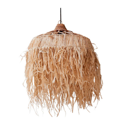 Hanglamp raffia met franjes M 40 cm