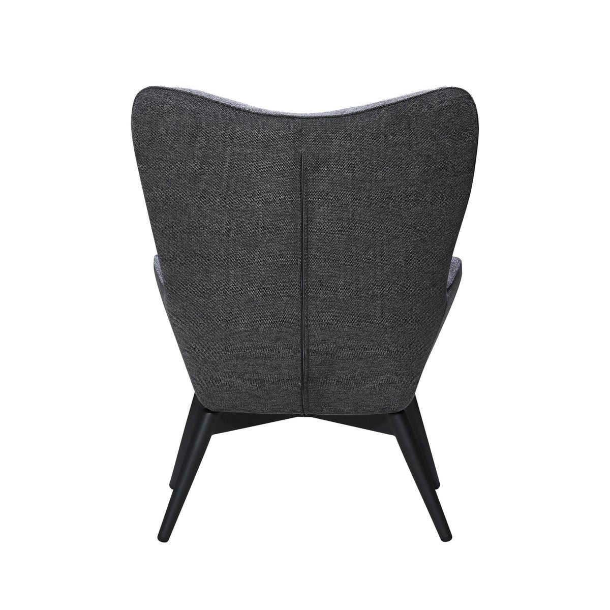 Fauteuil donkergrijs structuurstof 80x92x40 cm