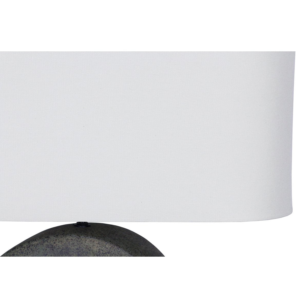 Tafellamp keramiek linnen groen beige 55 cm