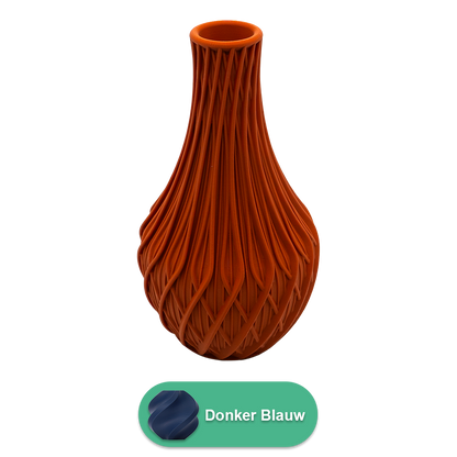 3D vaas 20 cm donker blauw PLA