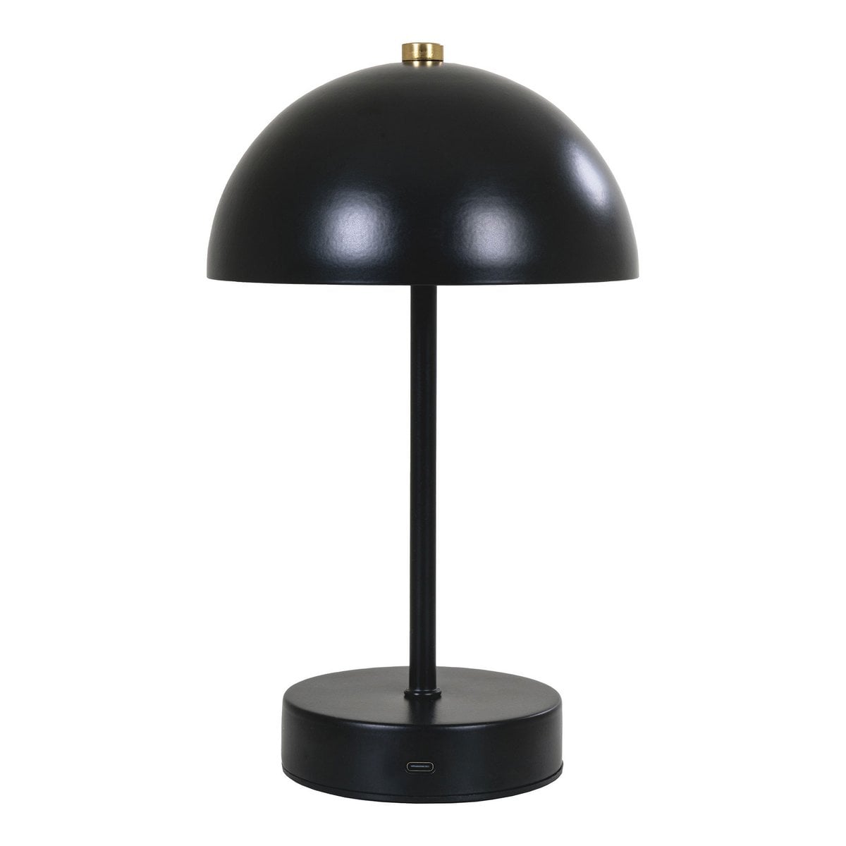 Tafellamp LED 15x25x15 cm zwart messing
