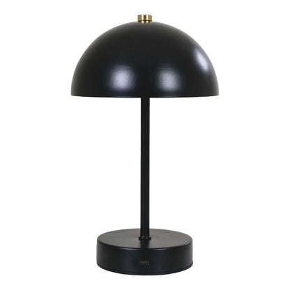 Tafellamp LED 15x25x15 cm zwart messing