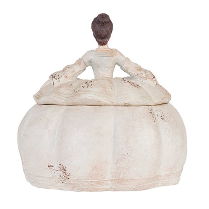 Juwelendoosje dame 22x18x21 cm kunststof beige