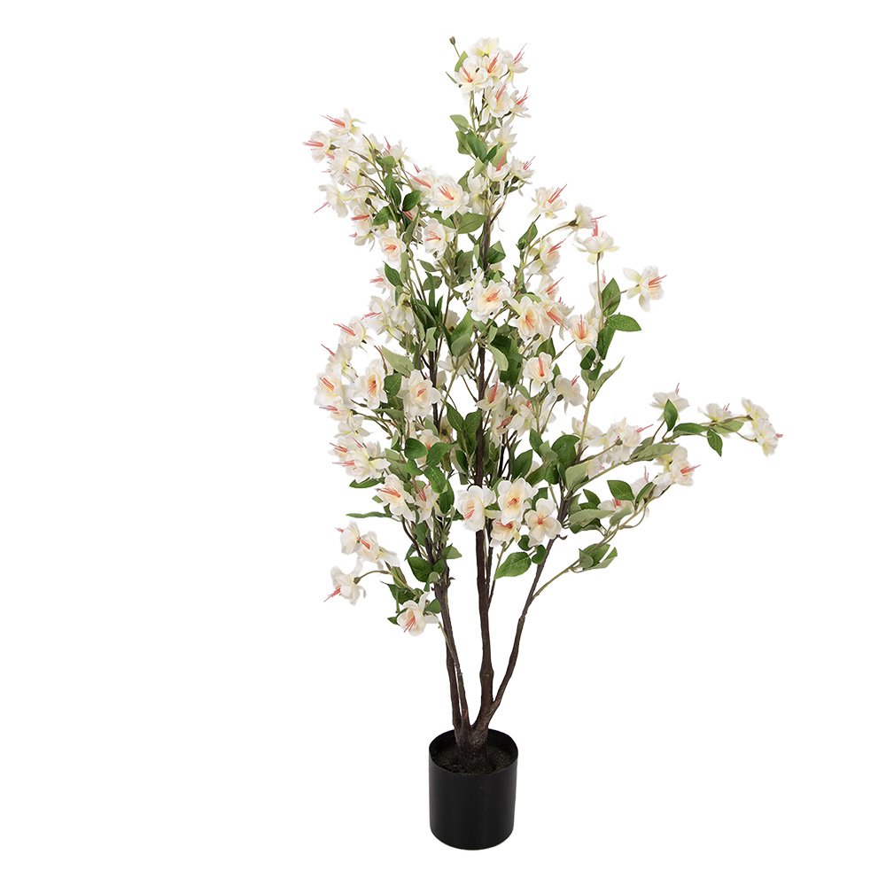 Kunstplant 20x25x105 cm Wit Kunststof