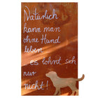 Roestbord Samy hond 50x30 cm
