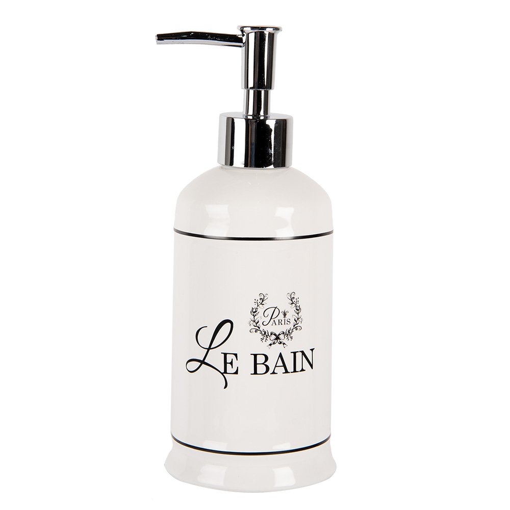 Soap Dispenser 350 ml White Ceramic Soap Pump