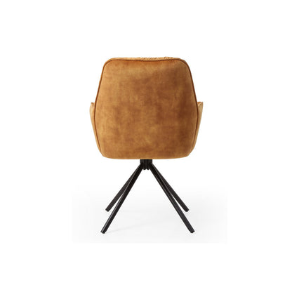 Fauteuil goud draaibaar fluweel