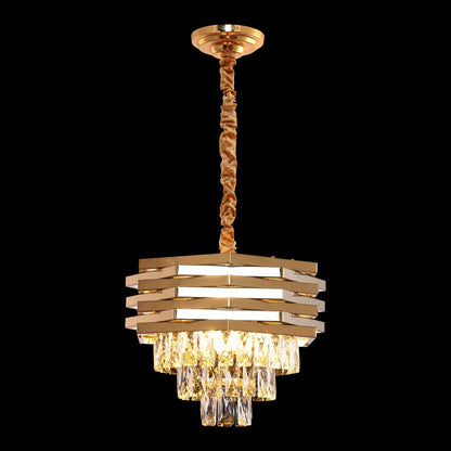 Hanglamp Crystal Gold 40 cm metaal glas