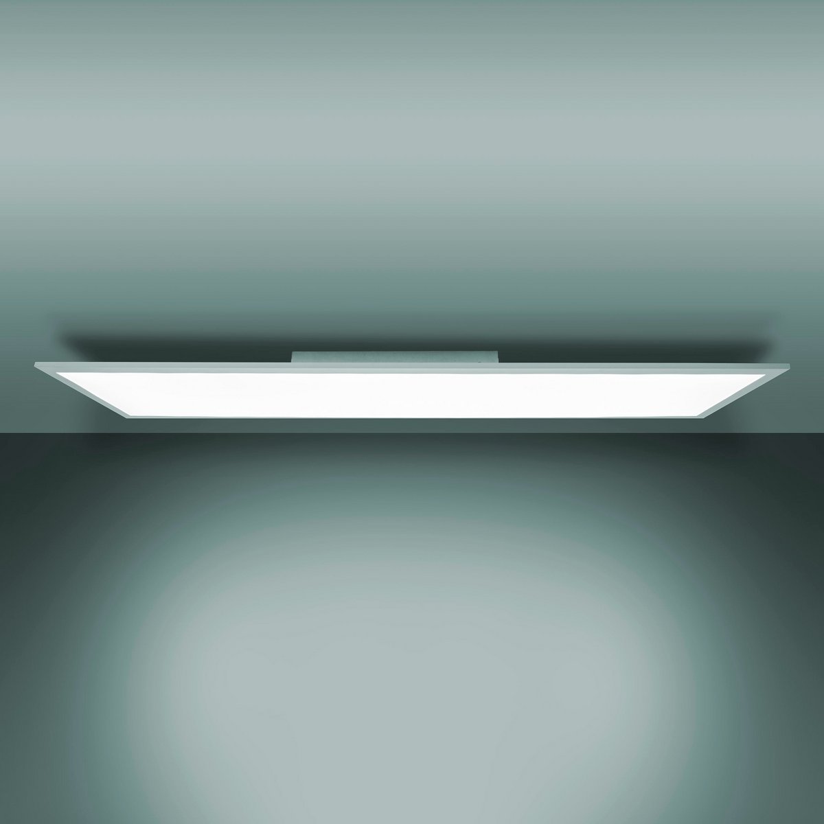 Led Paneel Plafondlamp Nico Wit Met Vaste Led En Functies
