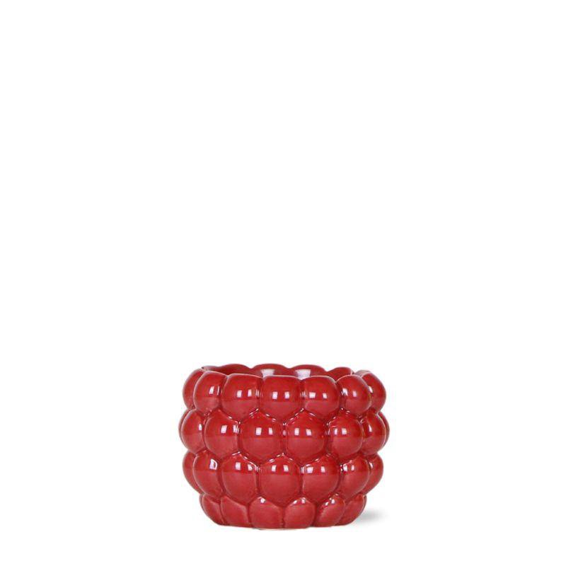Bloempot keramiek Ø6 cm rood