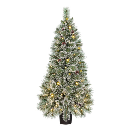 Kunstkerstboom 120 cm groen met LED