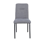 Eettafelstoelen set van 2 stof staal