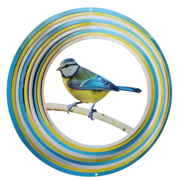 Windspinner 12 inch Pimpelmees roestvrij staal