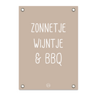 Garden poster sunshine wine BBQ