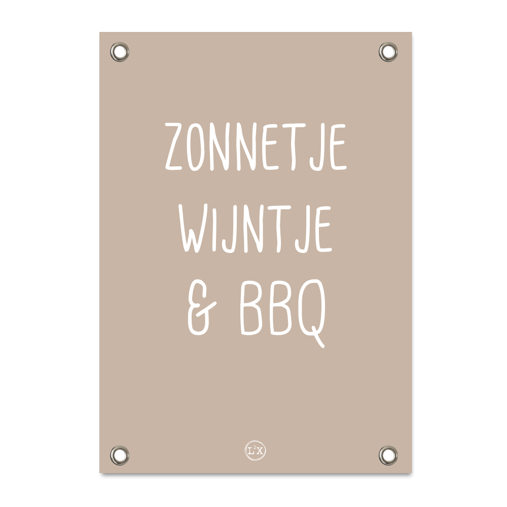 Garden poster sunshine wine BBQ