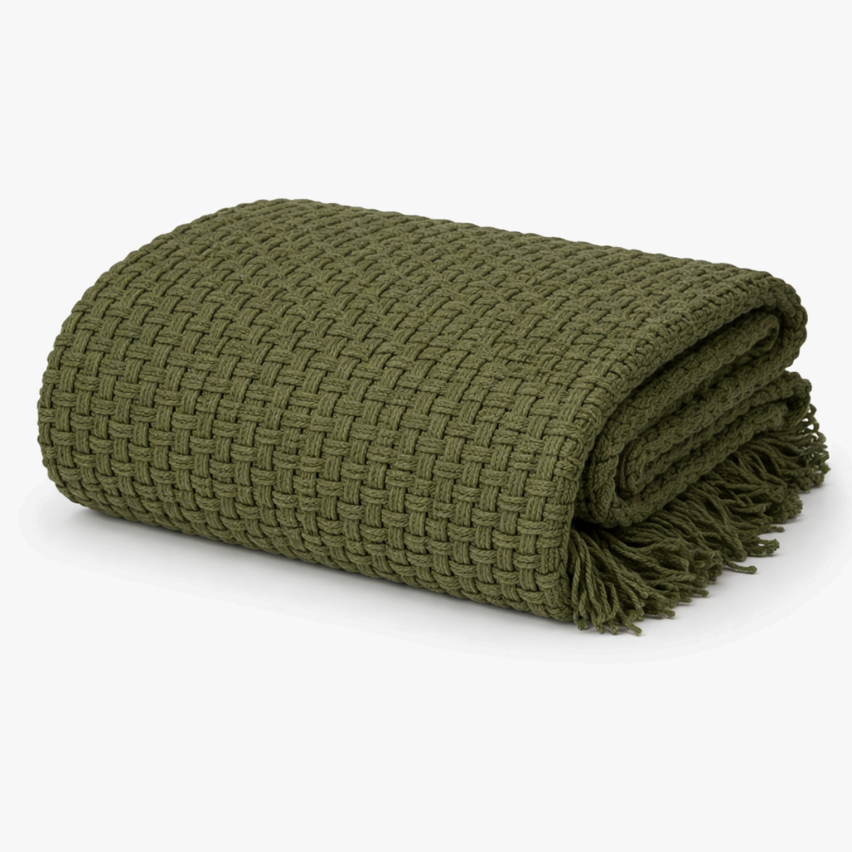Plaid 180x130 cm donkergroen polyester