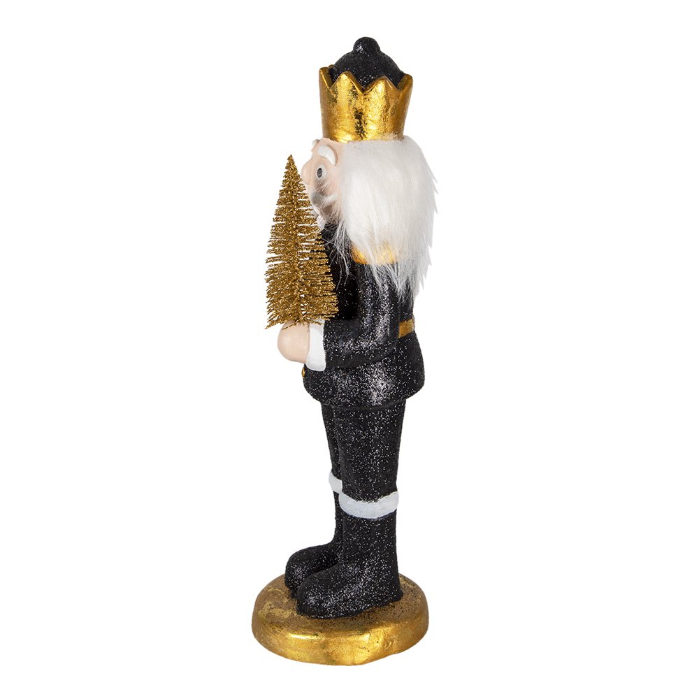 Notenkraker beeld 50 cm zwart kunststof