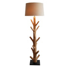 Vloerlamp drijfhout naturel wit 175 cm