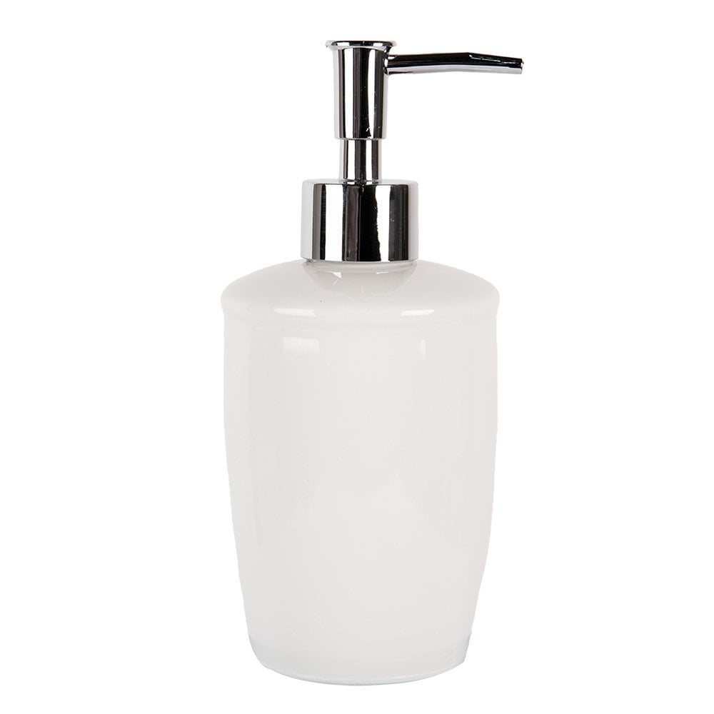 Soap Dispenser 325 ml White Ceramic Soap Pump
