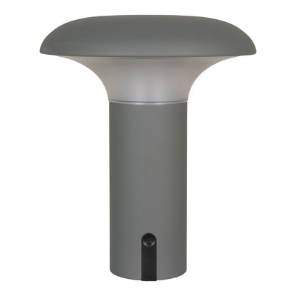 Led lamp oplaadbaar grijs 17x17x21 cm