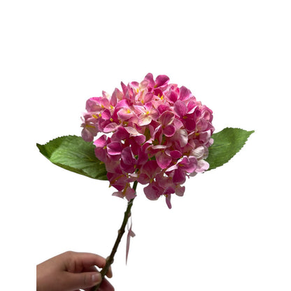Kunstbloem Hydrangea Macrophylla roze 50 cm