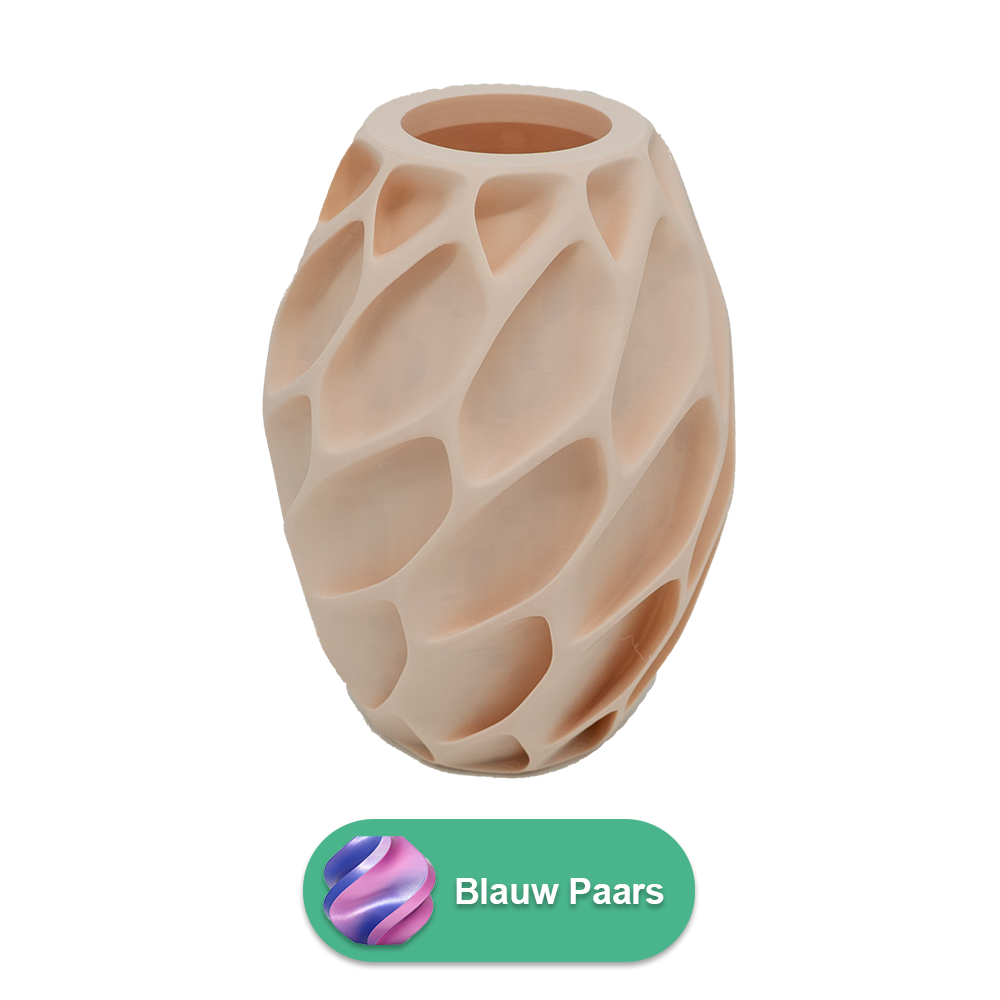 Oruna 3D vaas - 3D geprinte vaas - Duurzaam PLA - Geschikt voor kunstbloemen