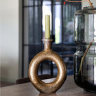 Kaarsenhouder metaal Rocha aged brass