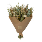Droogbloemen boeket 60 cm roze geel wit