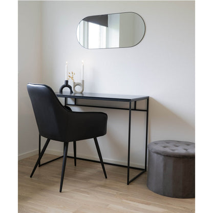 Spiegel 35x80 cm messinglook staal