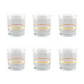 Black And Gold Whisky Glasses Set Of 6 Elegant Collection