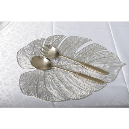 SILVER FILIGREE LEAF TRAY