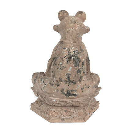 Decorative Frog Figurine 27x17x37 cm Brown Polyresin