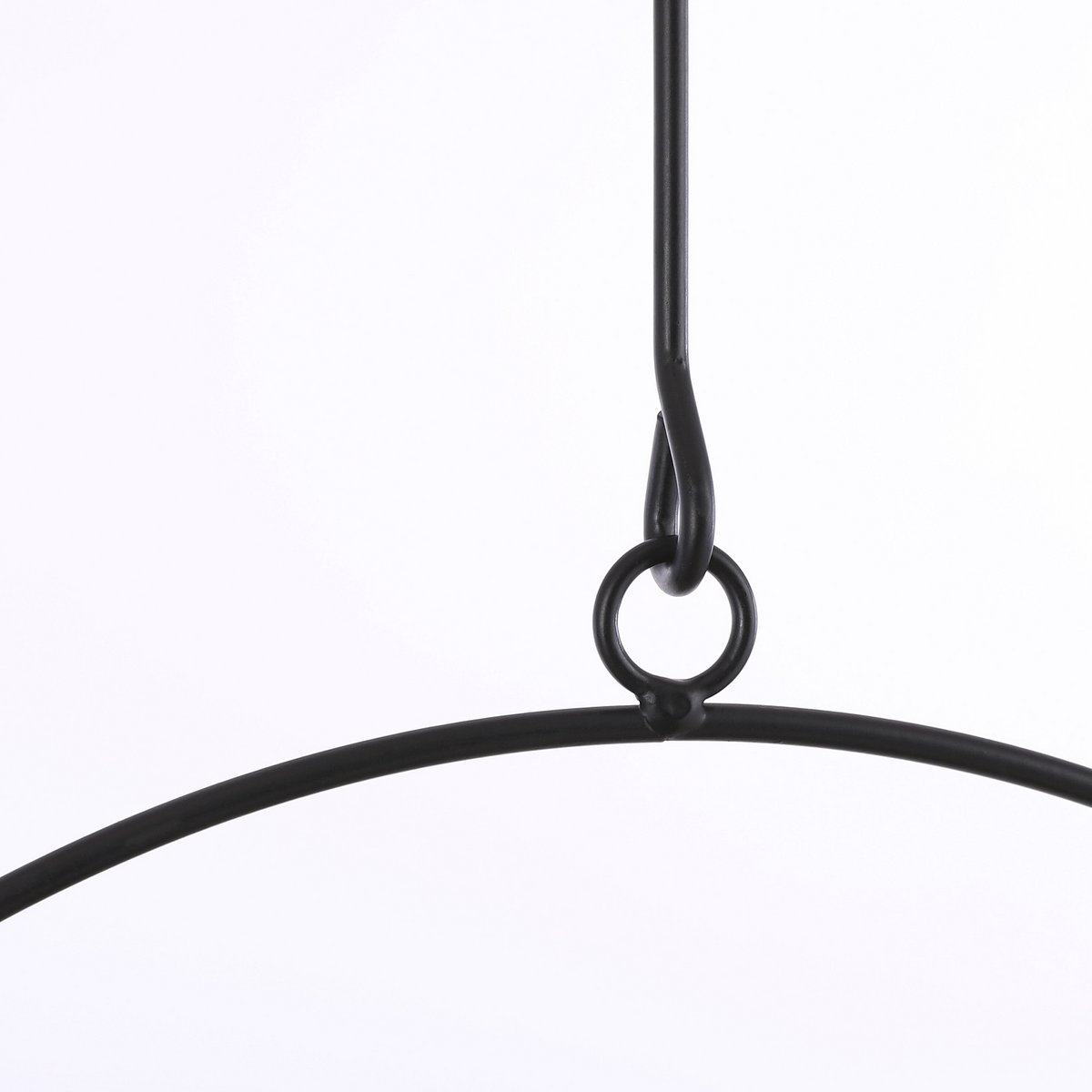 Hangende bloempot Dexter 34x14x65 cm zwart metaal