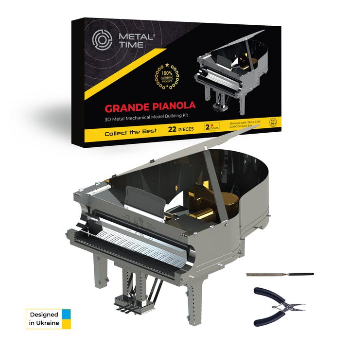 3D Metalen Bouwpakket Muziekdoos Grande Pionola MT011