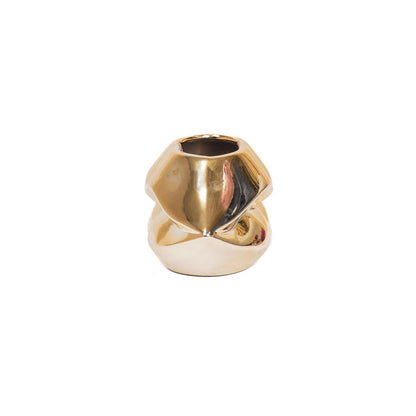 Vaas keramiek goud 21x19x11 cm