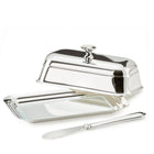 Botervloot verzilverd 13x8 cm met botermes