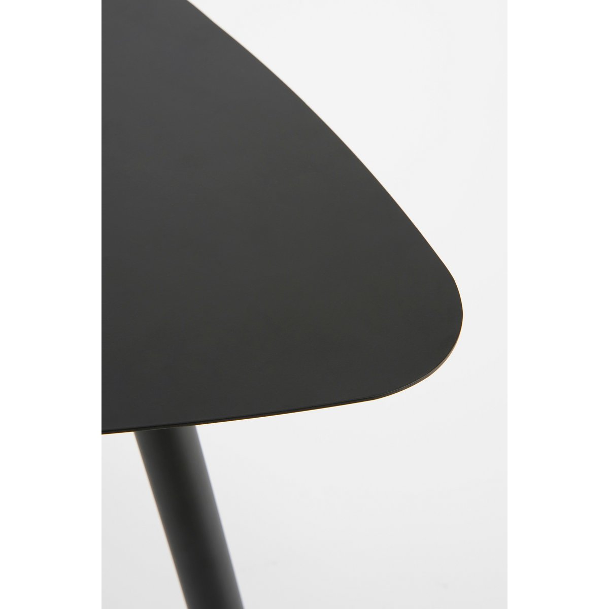 Bijzettafels set 2 zwart metaal L80 B60 H47 cm