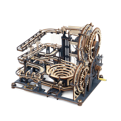 Knikkerbaan 3D houten puzzel 294 stukjes 32.5x21.4x22.8 cm