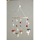Babymobiel wolvilt paddenstoelen 20.5 cm