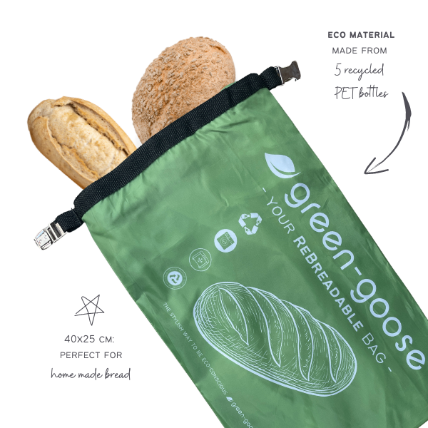 Broodzak herbruikbaar 40x25 cm rPet