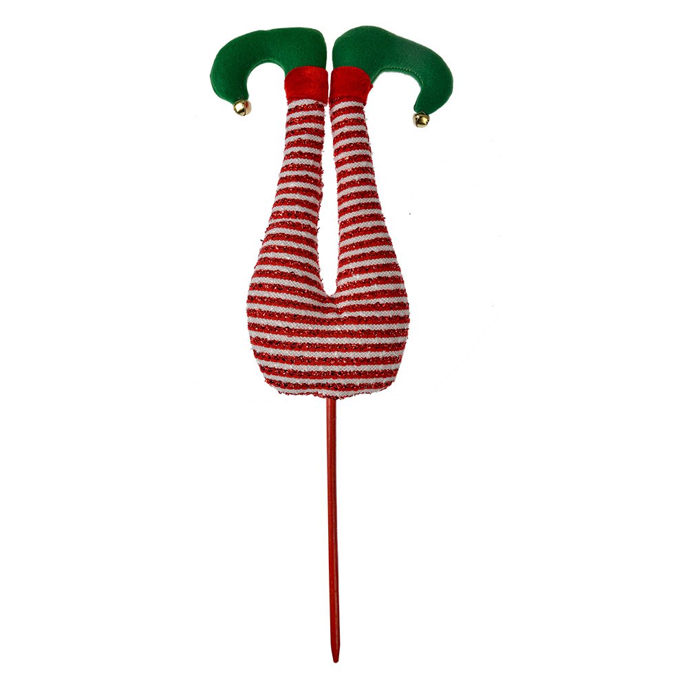 Kerstdecoratie elf 52 cm rood textiel